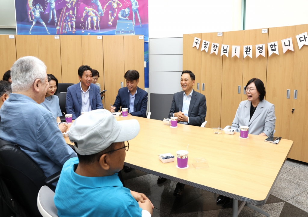 조성명 강남구청장 장애인 생활체육교실 방문(2024.07.01.)